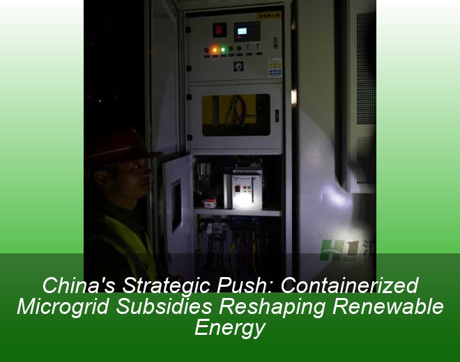 China's Strategic Push: Containerized Microgrid Subsidies Reshaping Renewable Energy